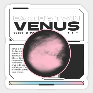 Earth's twin Venus Sticker